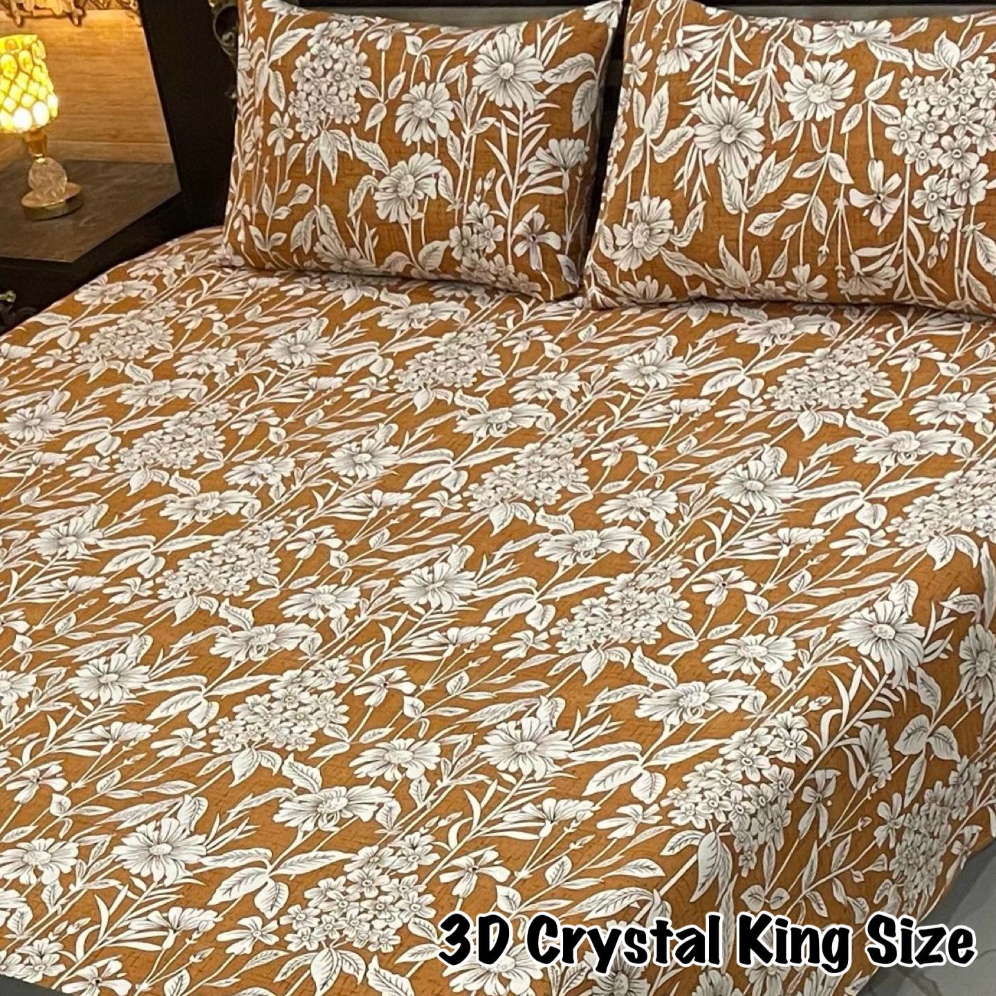 3D-Crystal cotton Bedsheets