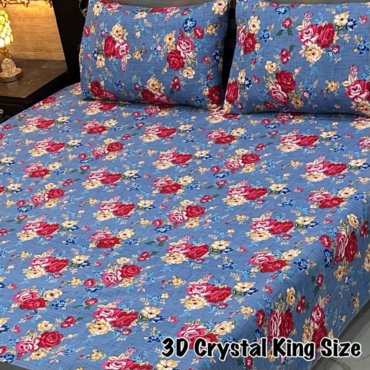 3D-Crystal cotton Bedsheets