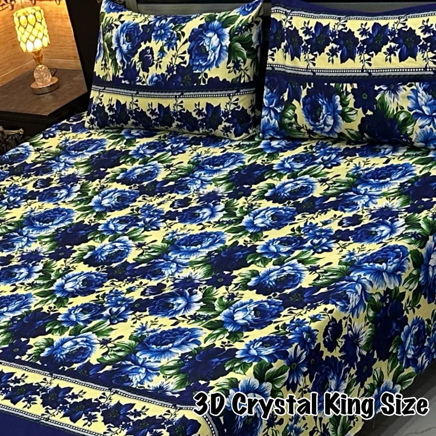 3D-Crystal cotton Bedsheets