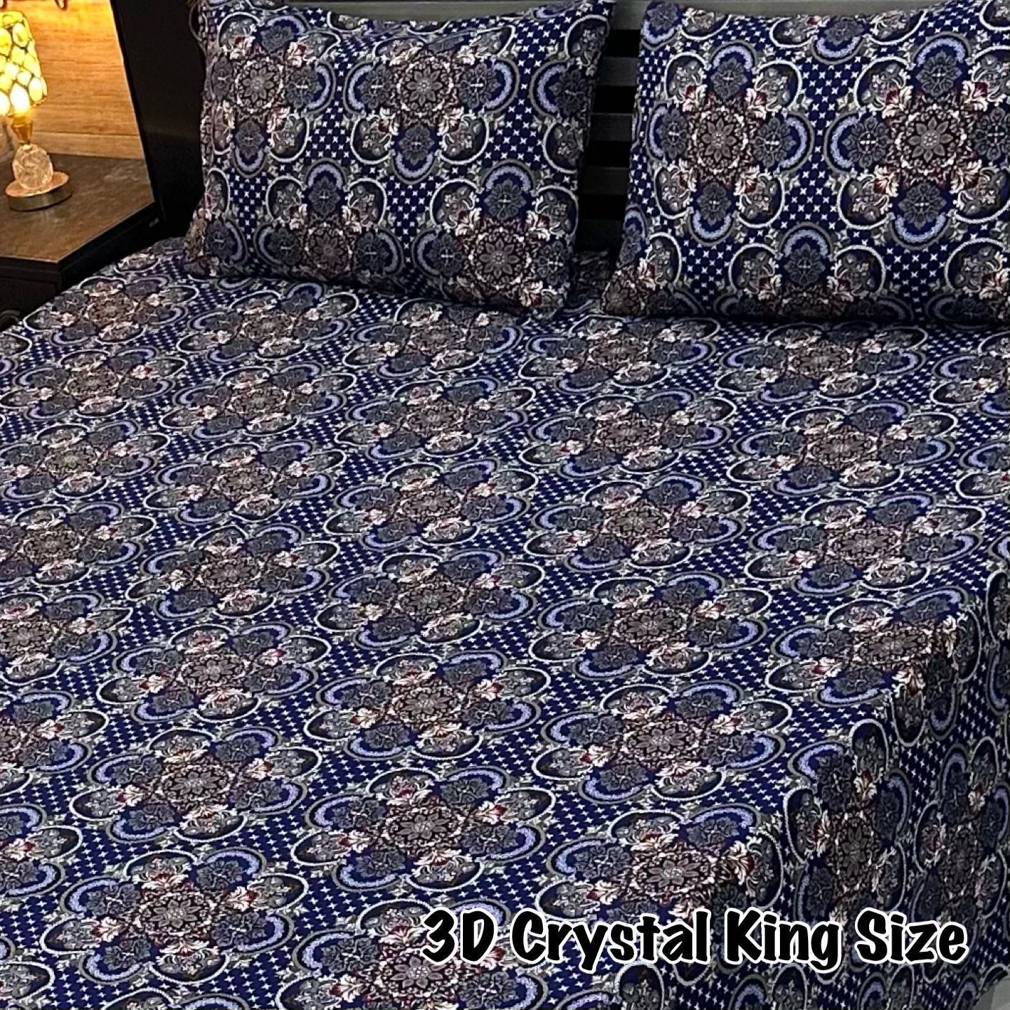 3D-Crystal cotton Bedsheets