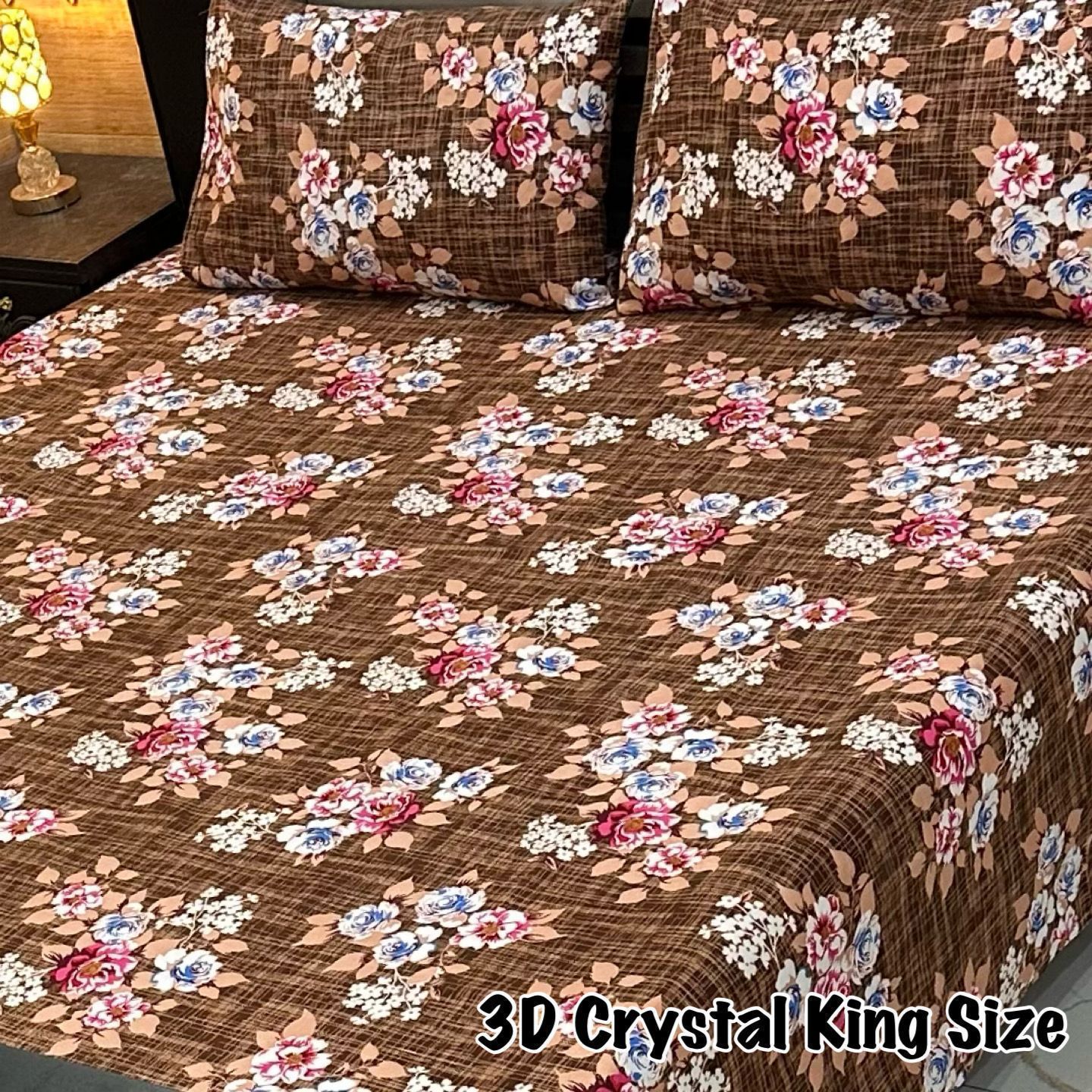 3D-Crystal cotton Bedsheets