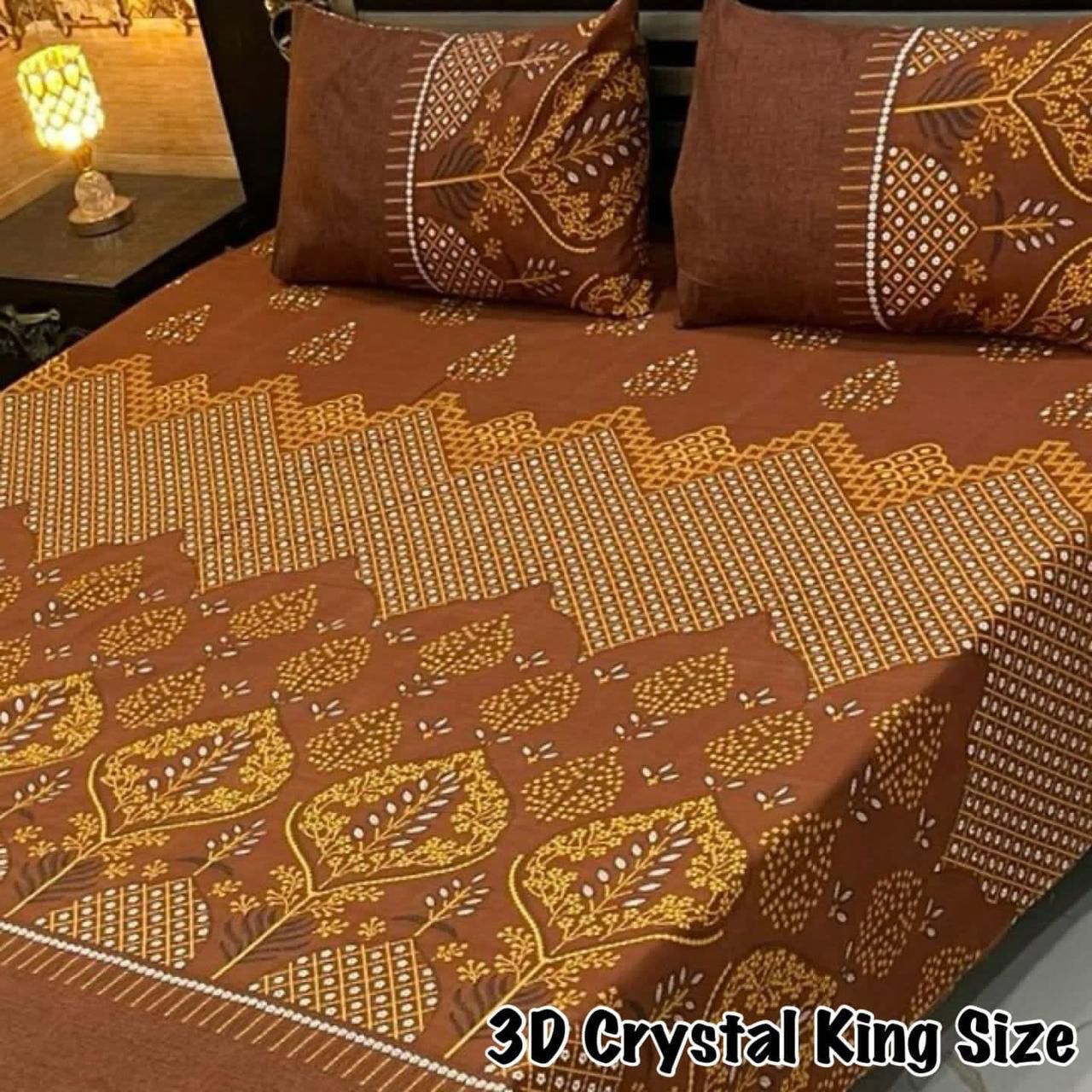 3D-Crystal cotton Bedsheets