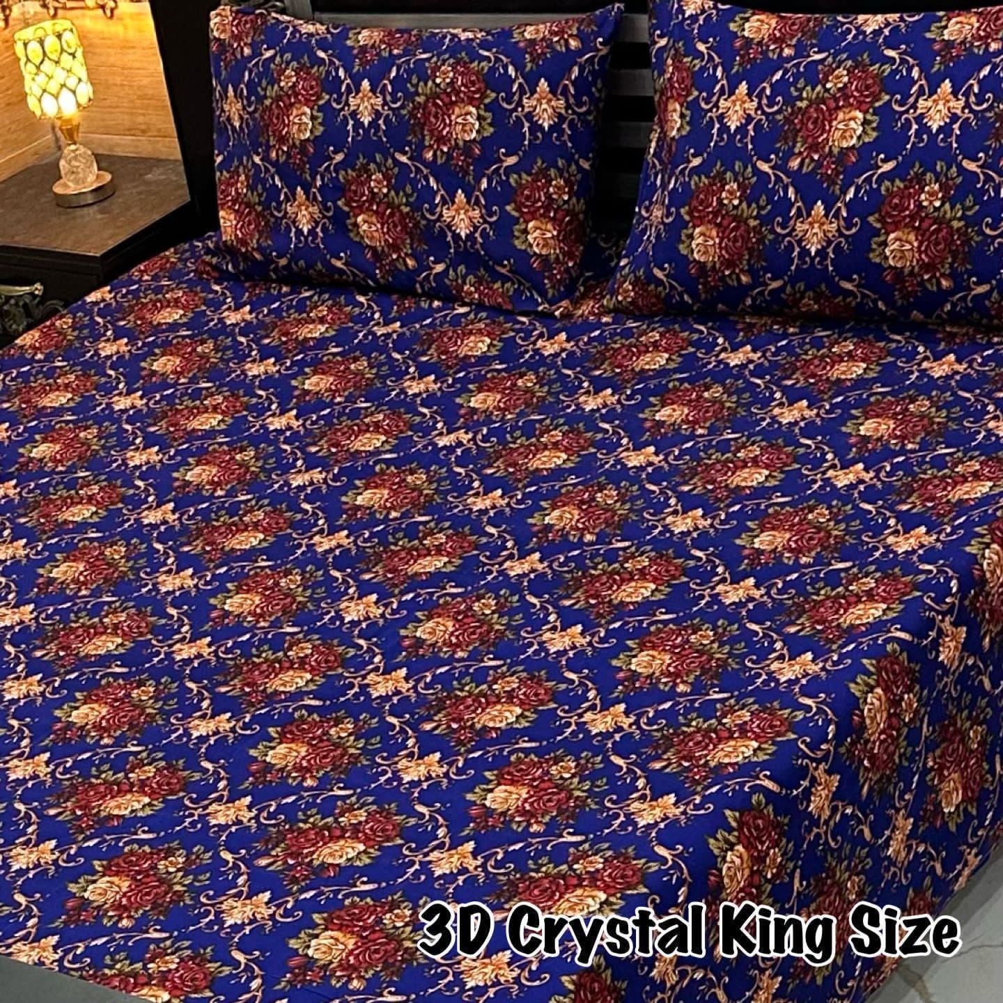 3D-Crystal cotton Bedsheets