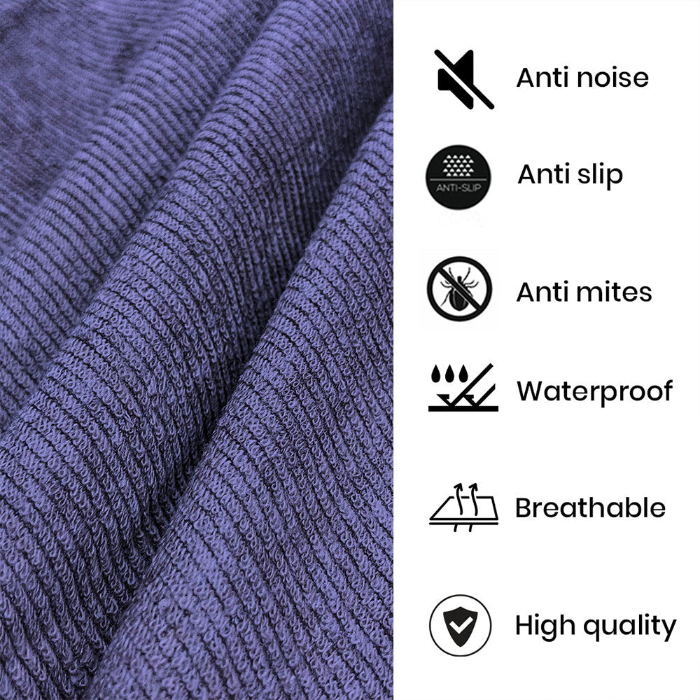 Single Waterproof Mattress Cover Blue