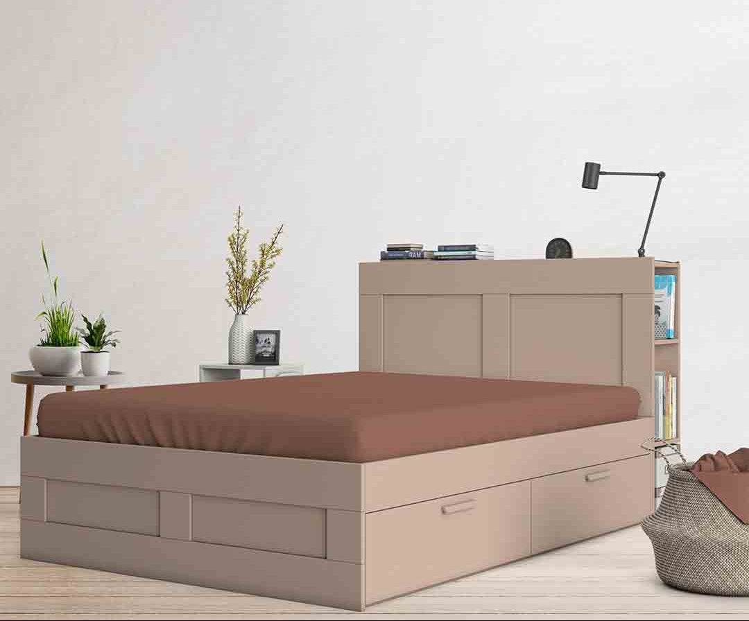 Single Waterproof Mattress Cover Brown