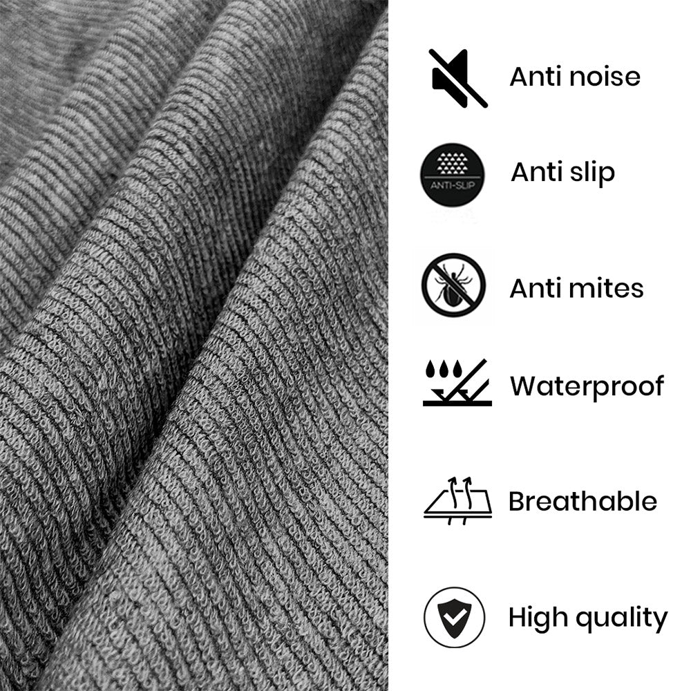 Single Waterproof Mattress Cover Gray