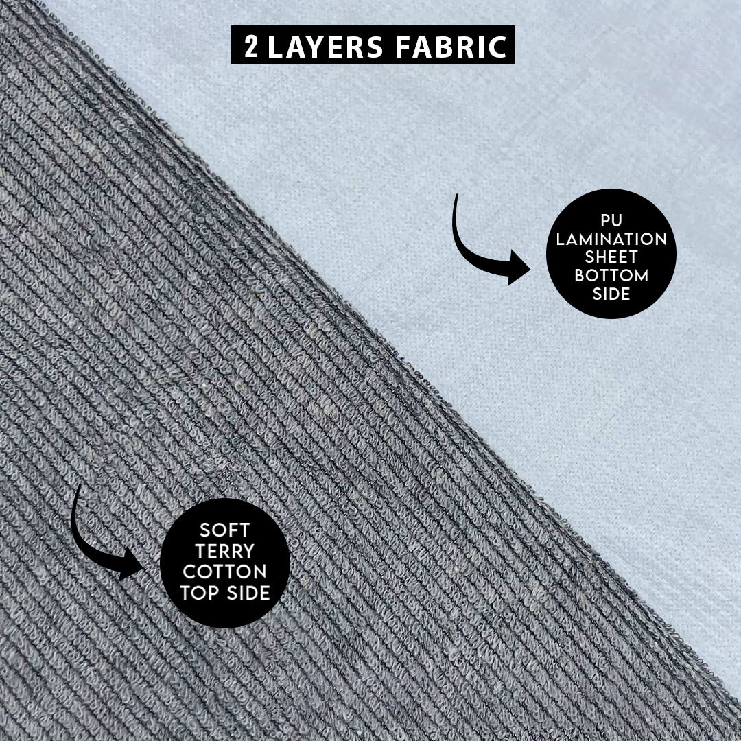 Single Waterproof Mattress Cover Gray