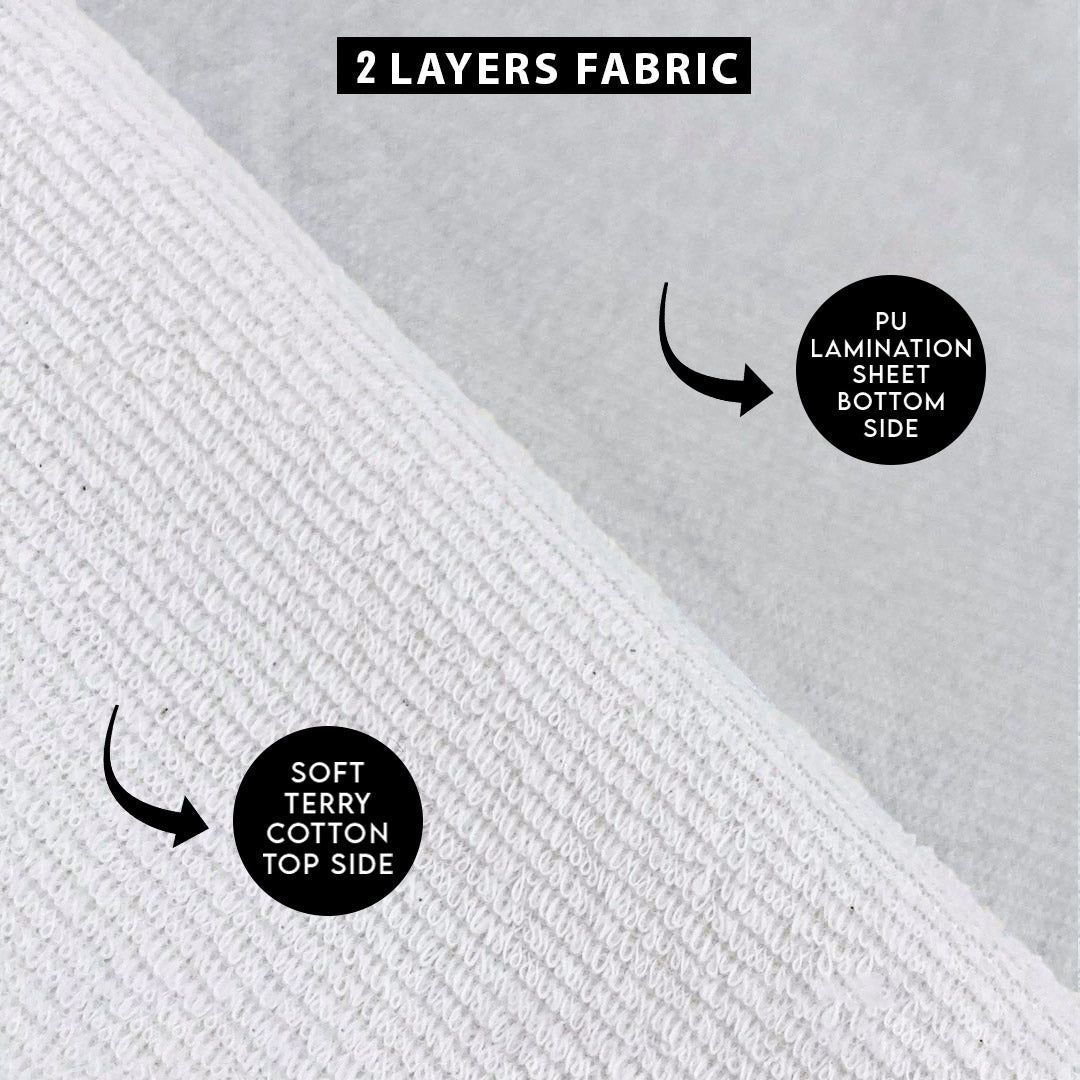 Single Waterproof Mattress Cover White