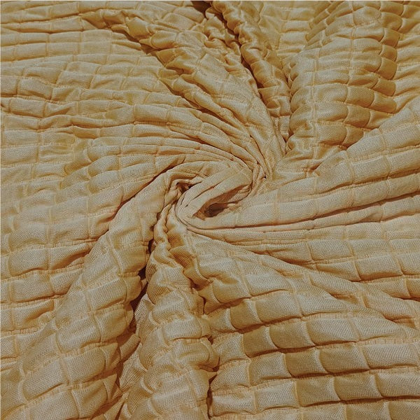 Fitted Style Bubble Stuff Sofa Cover Skin Golden