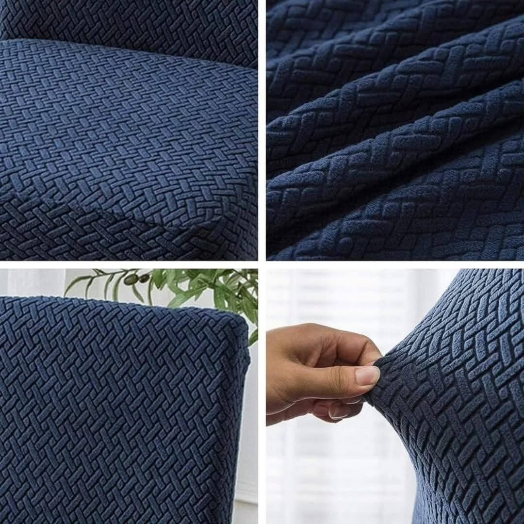 Stripe Jacquard, China Mazed Sofa Cover Blue