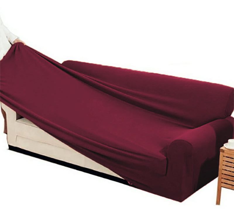 Lycra Jersey Sofa Cover Mahroon