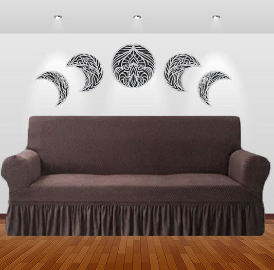 Turkish Style Mesh Sofa Cover Brown