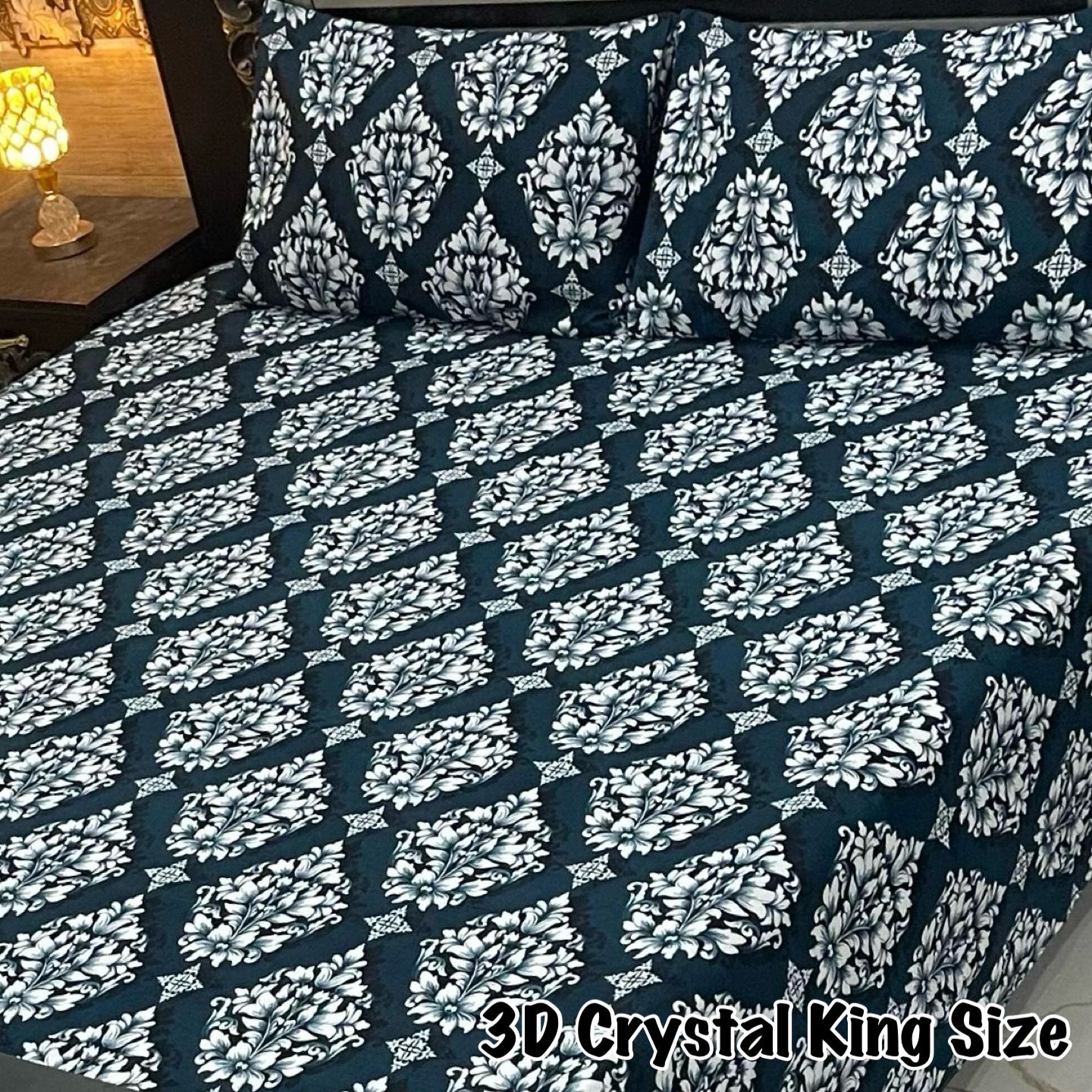 3D-Crystal cotton Bedsheets
