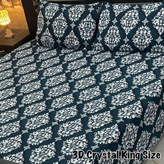 3D-Crystal cotton Bedsheets