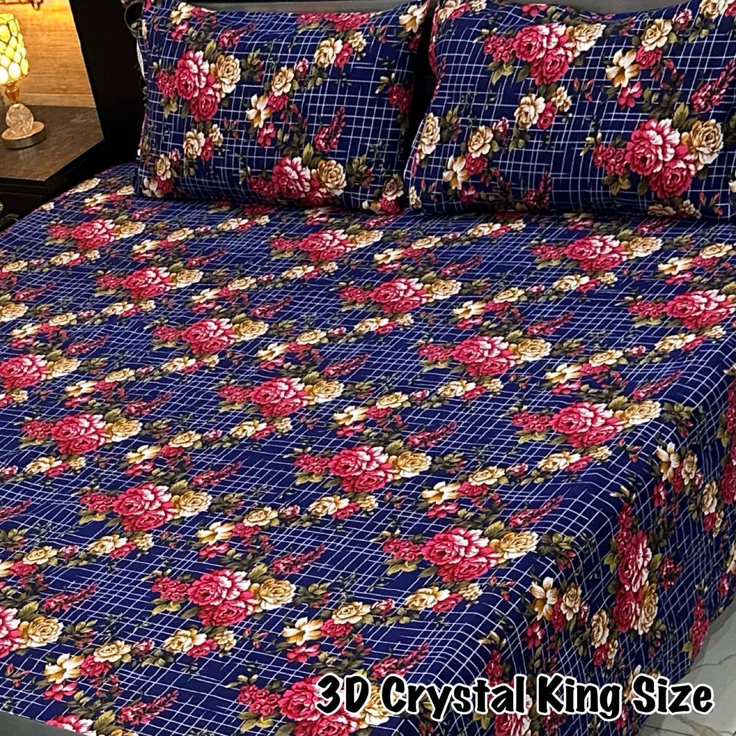 3D-Crystal Cotton Bedsheets