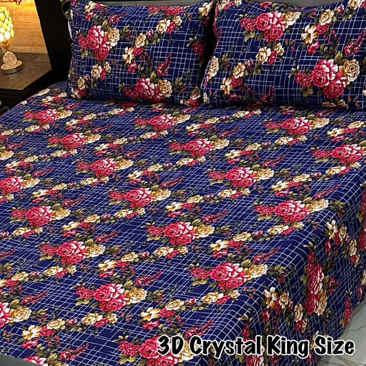 3D-Crystal Cotton Bedsheets