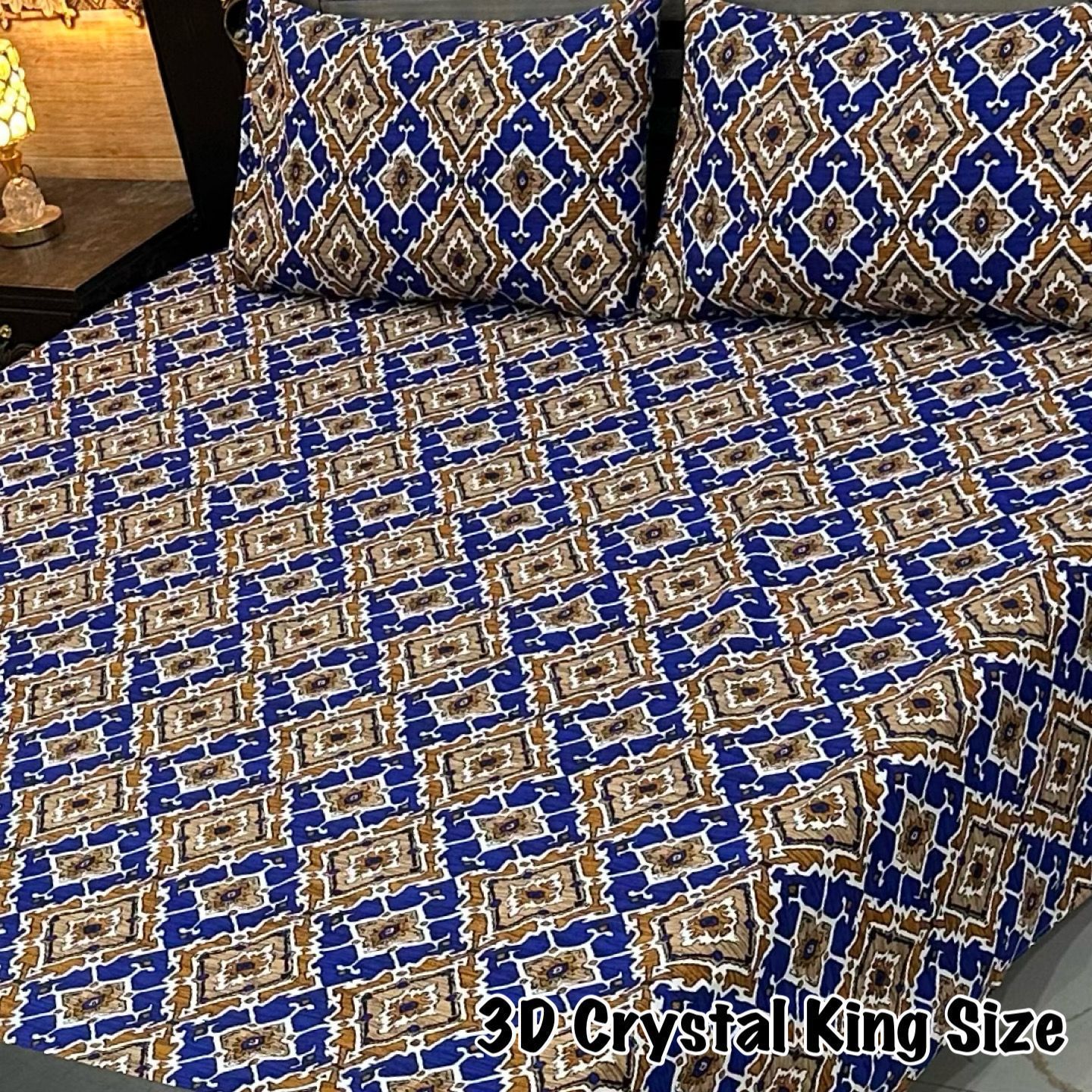 3D-Crystal cotton Bedsheets