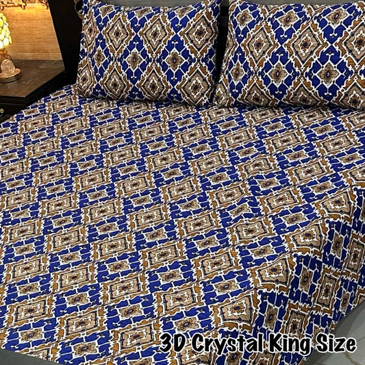 3D-Crystal cotton Bedsheets