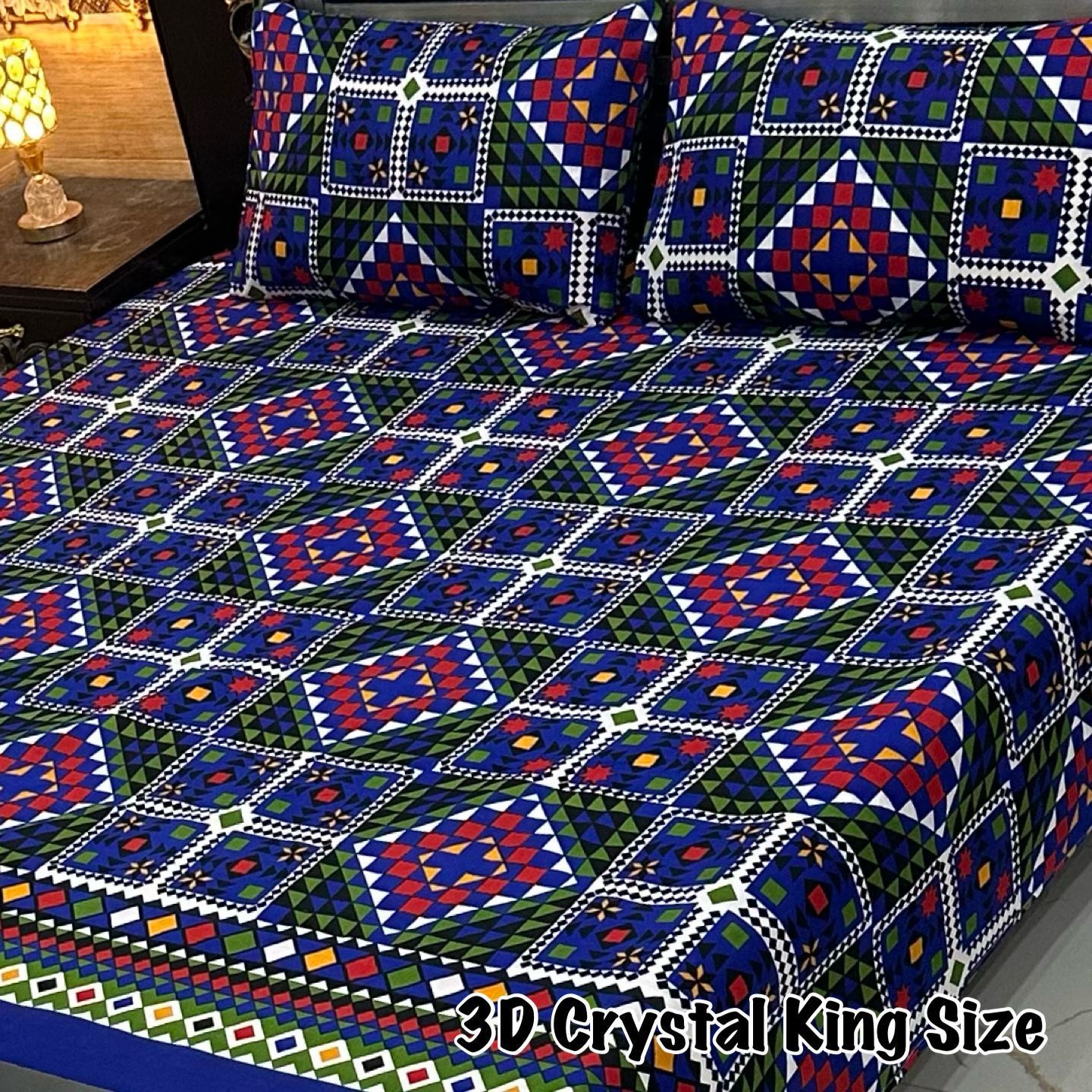 3D-Crystal cotton Bedsheets