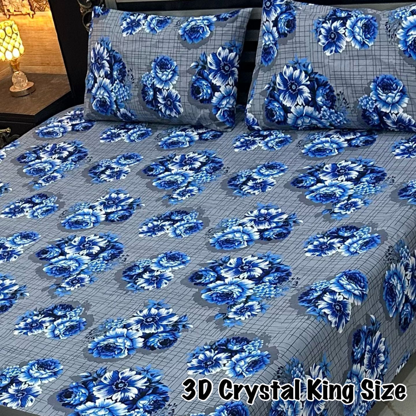 3D-Crystal cotton Bedsheets