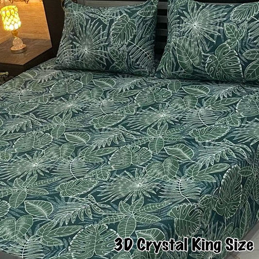 3D-Crystal cotton Bedsheets