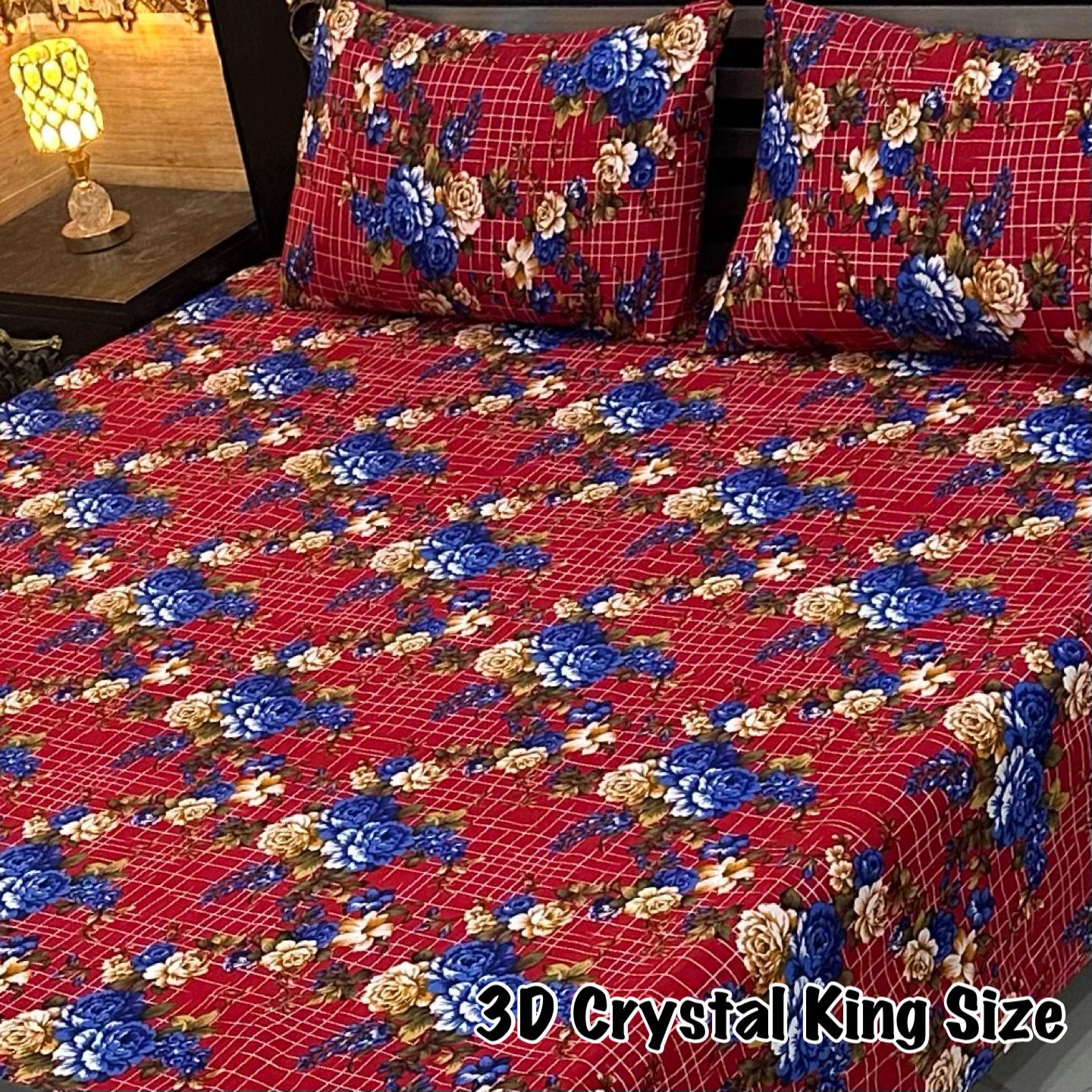 3D-Crystal cotton Bedsheets