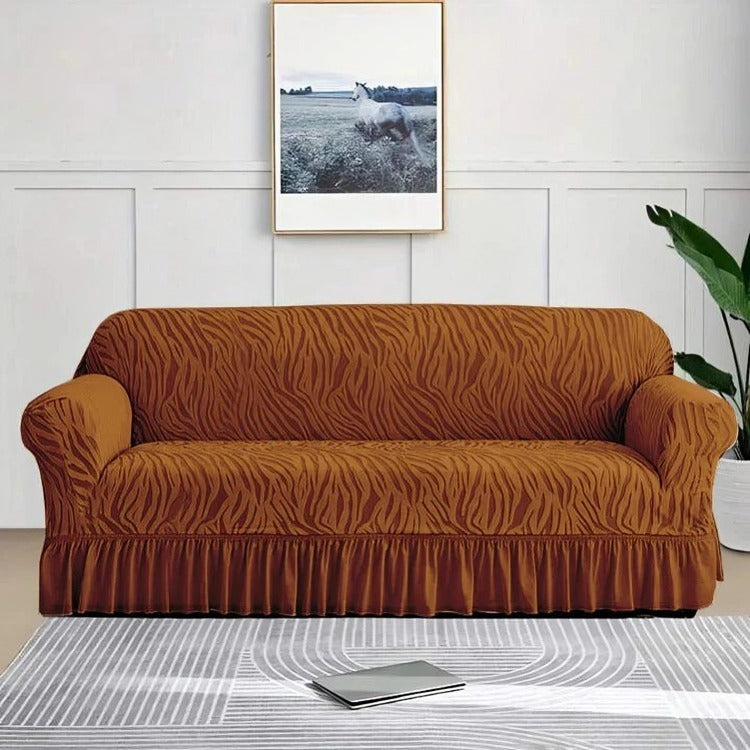 Zebra Sofa Cover copper