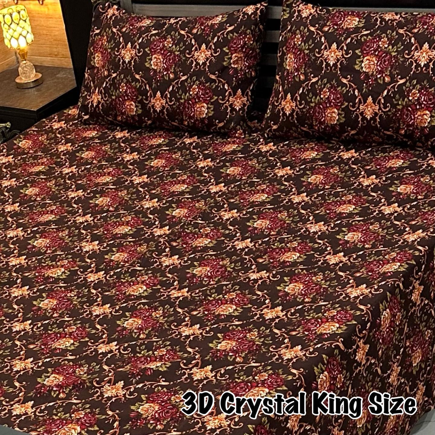 3D-Crystal cotton Bedsheets
