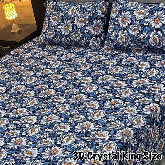 3D-Crystal cotton Bedsheets