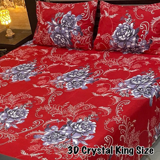 3D-Crystal cotton Bedsheets