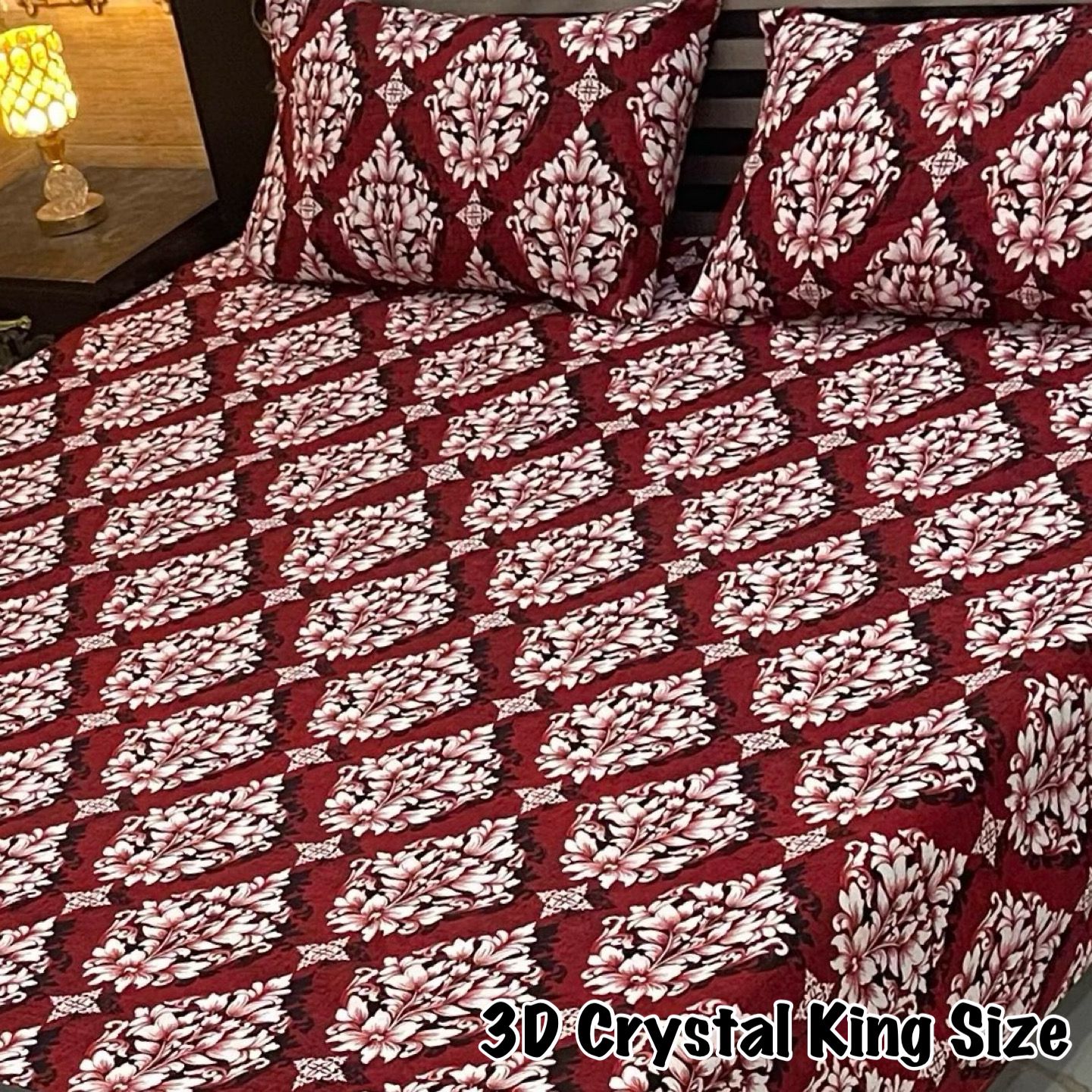 3D-Crystal cotton Bedsheets