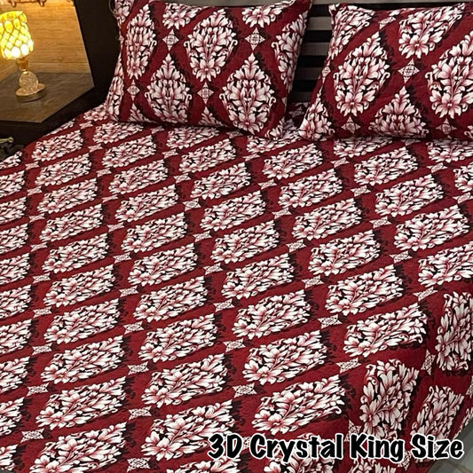3D-Crystal cotton Bedsheets