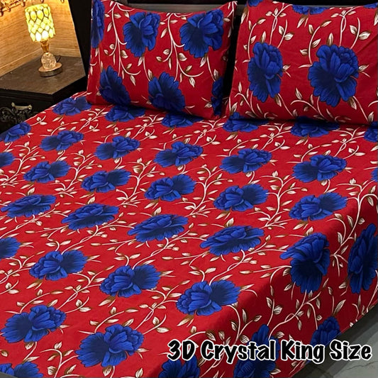 3D-Crystal cotton Bedsheets