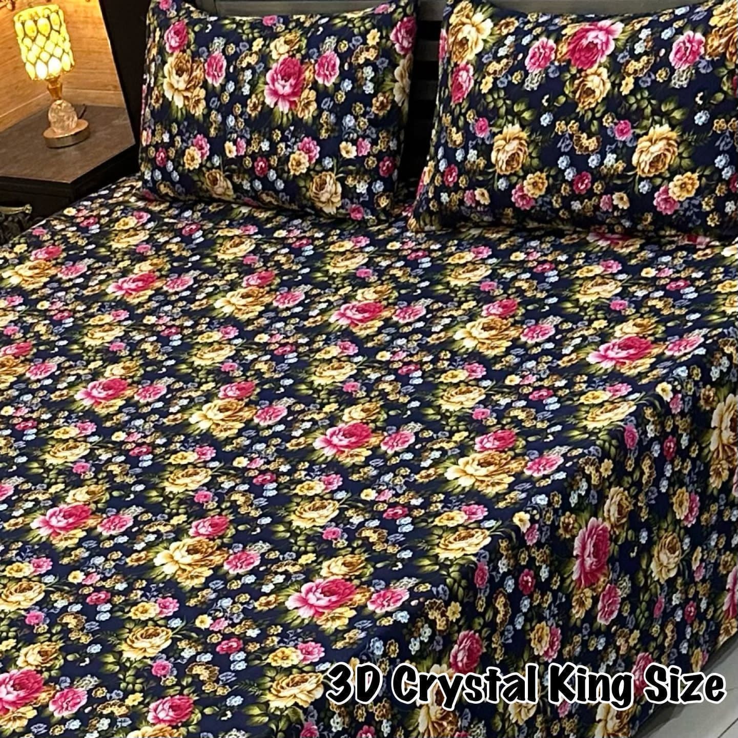 3D-Crystal cotton Bedsheets