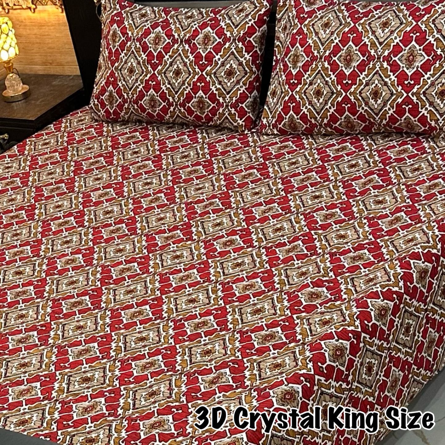 3D-Crystal cotton Bedsheets