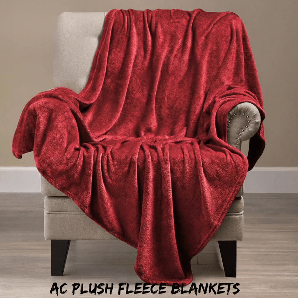 AC Blankets/Kambal Soft And LUXURIOUS Red
