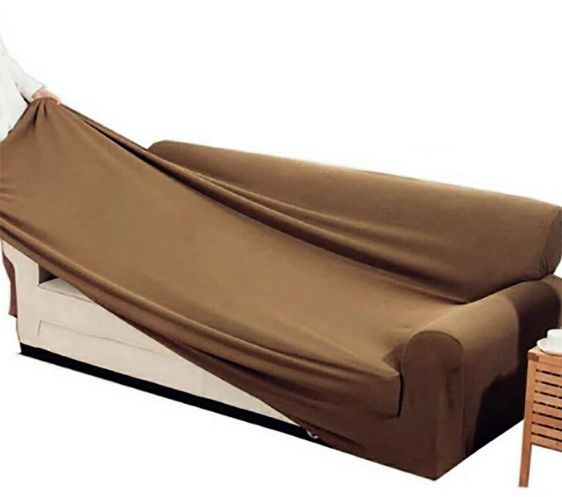 Lycra Jersey Sofa Cover Chikoo