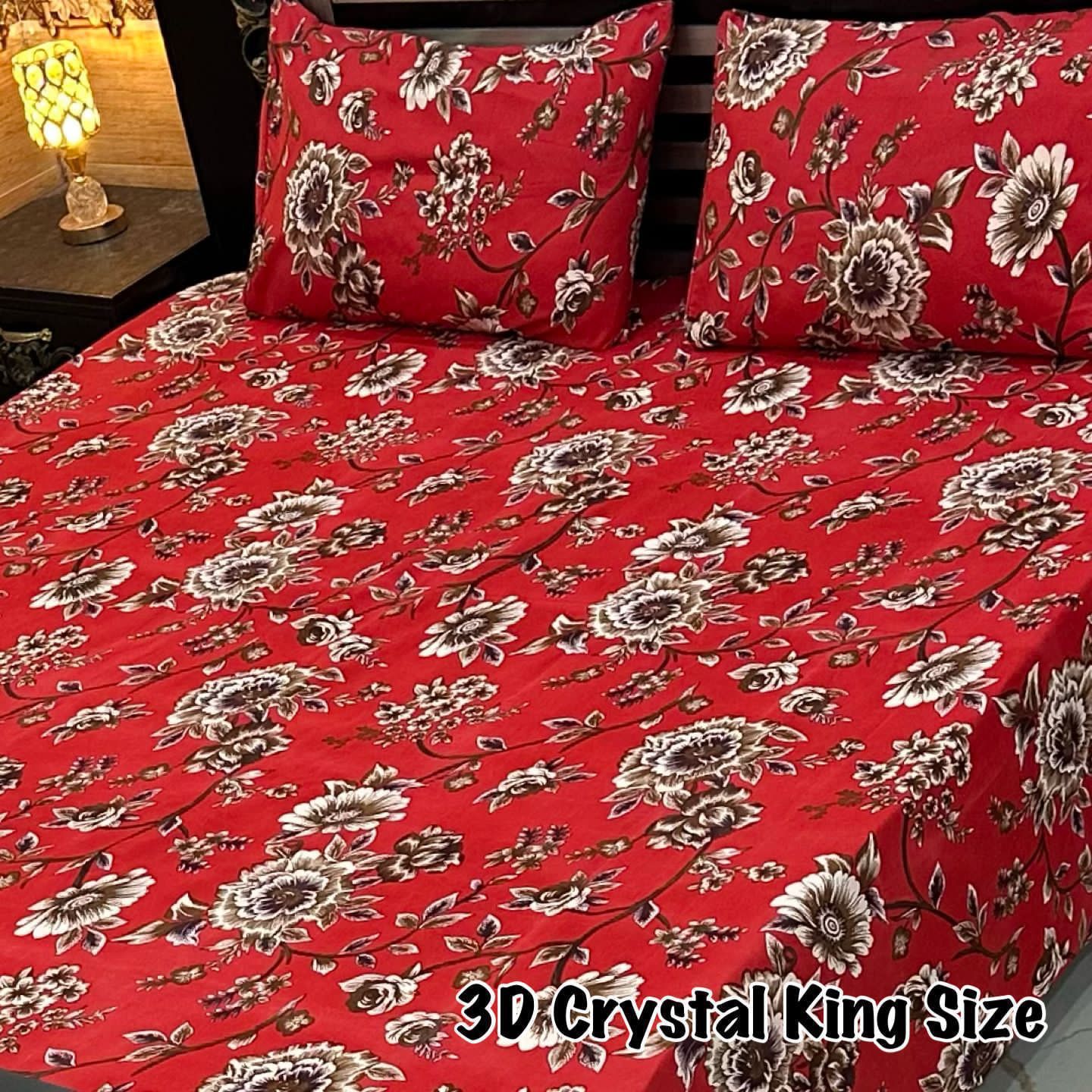 3D-Crystal cotton Bedsheets