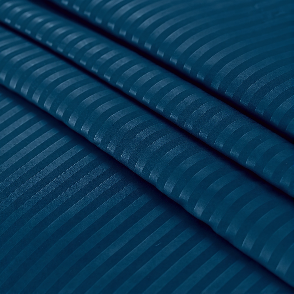 Premium Striped Flat Bedsheet Set Zinc - King Size