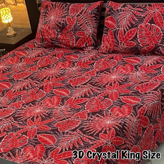 3D-Crystal cotton Bedsheets