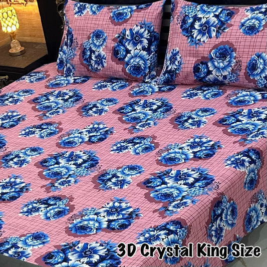 3D-Crystal cotton Bedsheets