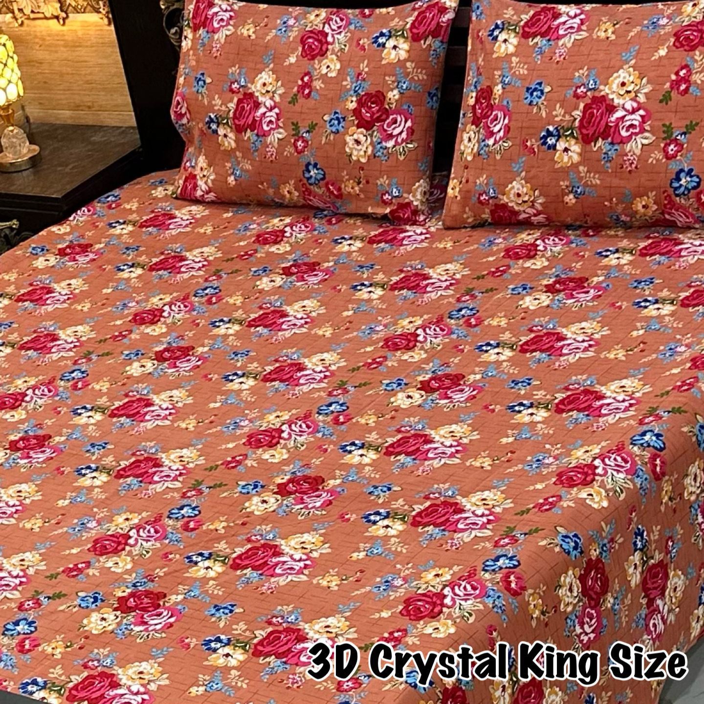 3D-Crystal cotton Bedsheets