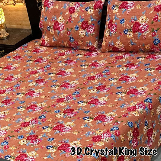 3D-Crystal cotton Bedsheets