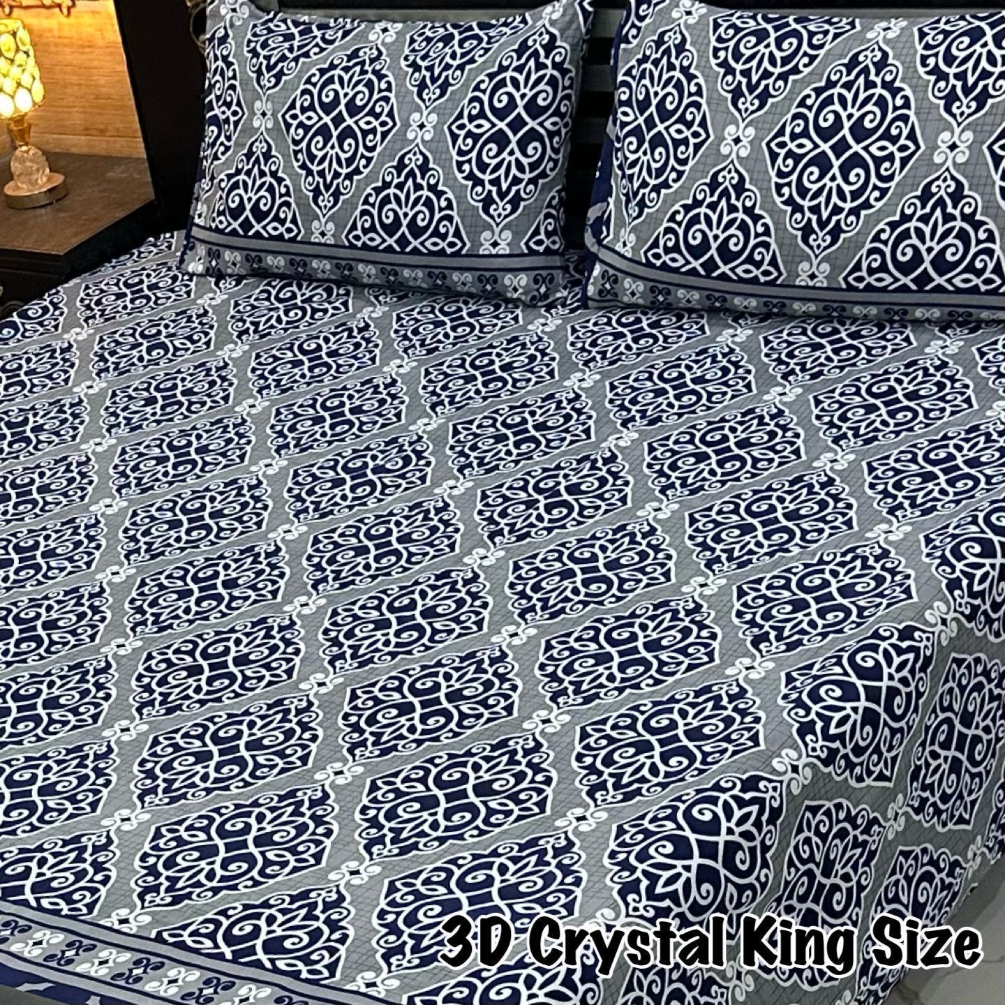 3D-Crystal cotton Bedsheets