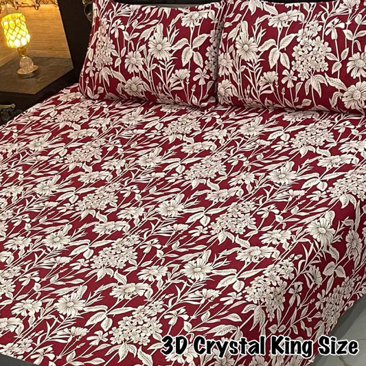 3D-Crystal cotton Bedsheets
