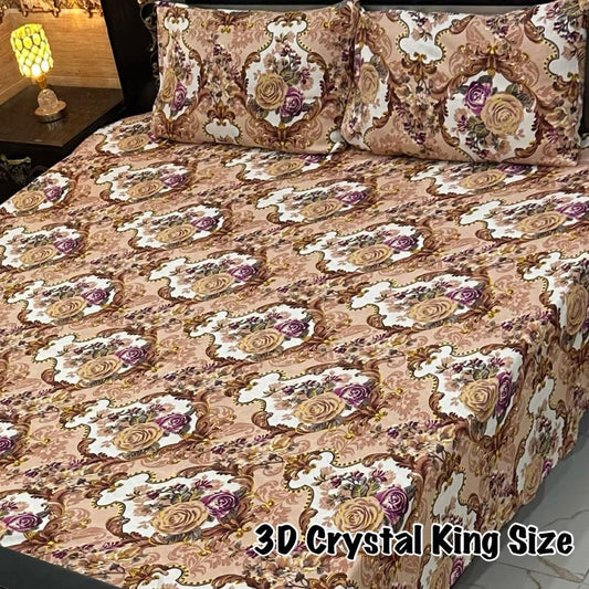 3D-Crystal cotton Bedsheets