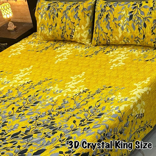 3D-Crystal cotton Bedsheets