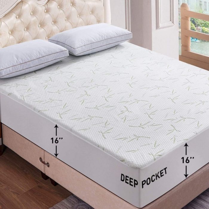 Cooling Bamboo Soft Waterproof Mattress Protector