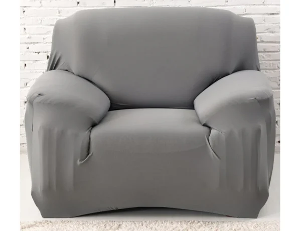 Lycra Jersey Sofa Cover Grey - Image 2