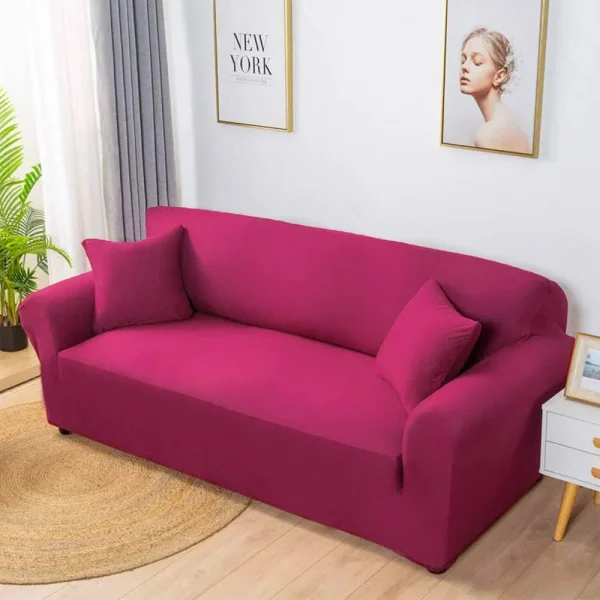 Lycra Jersey Sofa Cover Maroon